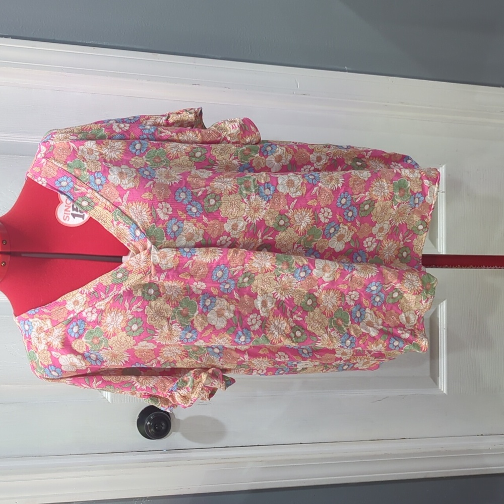 ODDY Pink Floral Blouse